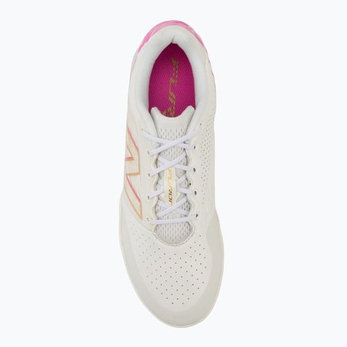 Ghete de fotbal New Balance Furon Pro V8 IN pink heat/sea salt/gold metallic
