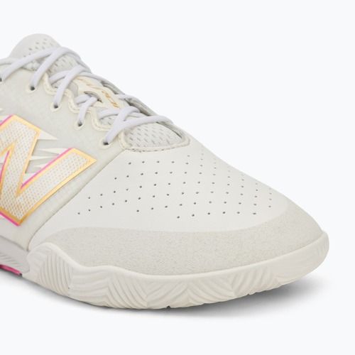 Ghete de fotbal New Balance Furon Pro V8 IN pink heat/sea salt/gold metallic