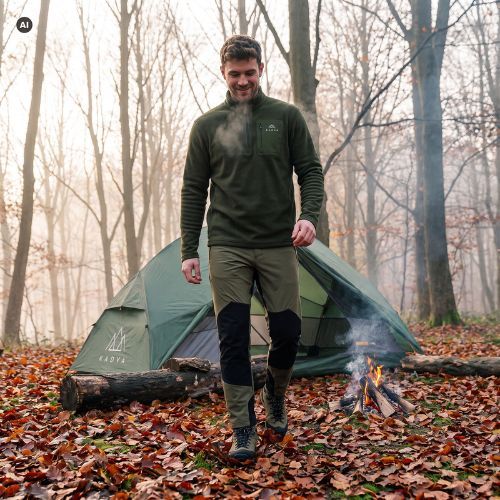 Bluza polar pentru bărbați KADVA SumGear verde