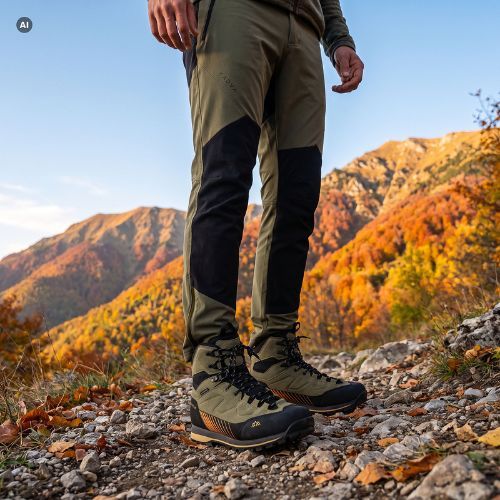 Pantaloni de drumeție pentru bărbați KADVA Woodsy verde