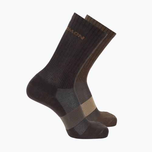 Șosete Salomon Evasion Crew 2 pairs dark earth/walnut