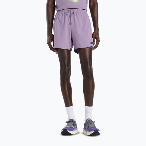 Pantaloni scurți de alergare pentru bărbați New Balance Run Essentials 5" candied violet