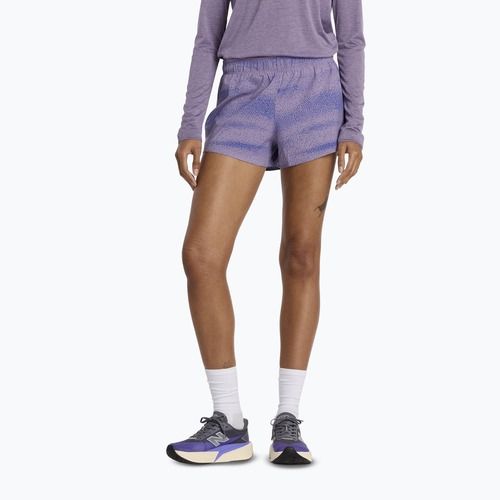 Pantaloni scurți de alergare pentru femei New Balance RC Printed 3" candided violet