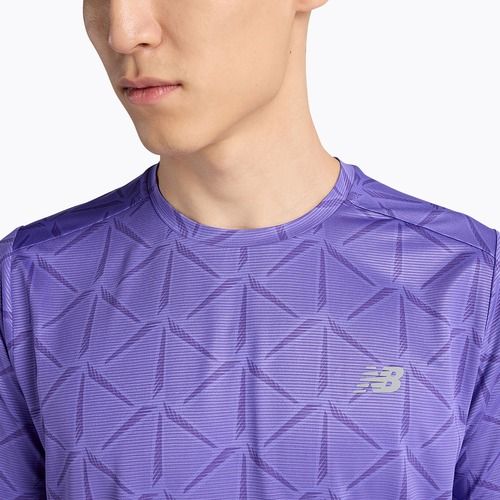Tricou pentru bărbați New Balance Essentials Printed T electric purple