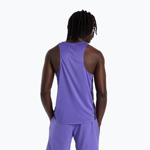 Tricou de alergare pentru bărbați New Balance Viz-Tech Singlet electric purple