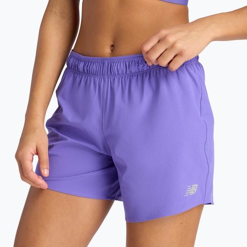 Pantaloni scurți de alergare pentru femei New Balance RC 5" electric purple