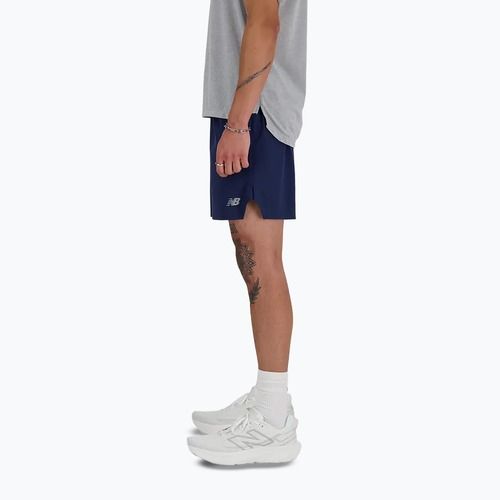 Pantaloni scurți de alergare pentru bărbați New Balance RC Seamless 7" navy