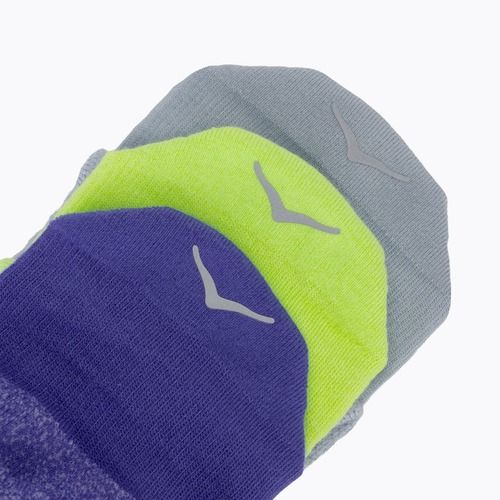 Șosete HOKA No-Show Run Sock 3 pairs celstl blue/minrl blue/neon yuzu