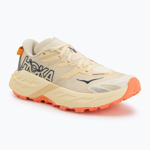Încălțăminte de alergare pentru femei  HOKA Speedgoat 7 vintage yellow/neon flame