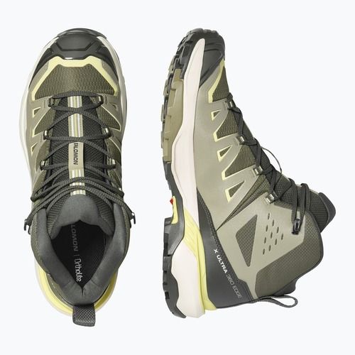 Încălțăminte de trekking pentru bărbați Salomon X Ultra 360 Edge Mid GTX olive night/aloe
