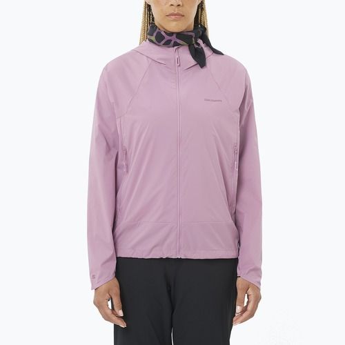 Geacă rezistentă la vânt pentru femei Salomon Outwind Full Zip valerian