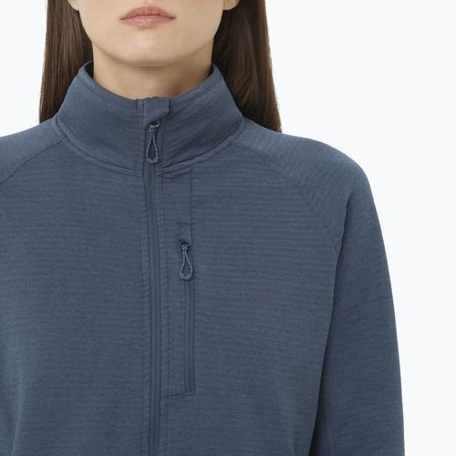 Bluză fleece pentru femei Salomon Lightwarm Full Zip blue nights
