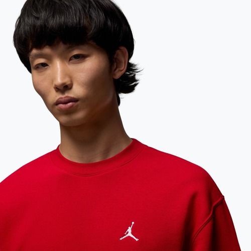 Bluză pentru bărbați Nike Jordan Brooklyn Fleece Crew gym red/white