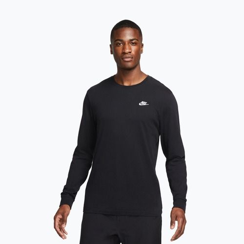 Longsleeve pentru bărbați Nike Sportswear Club black/white