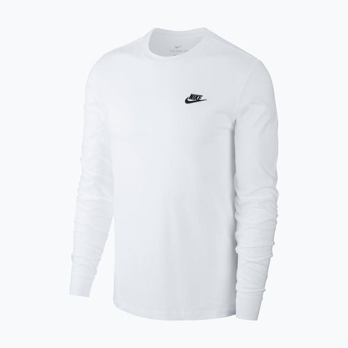 Longsleeve pentru bărbați Nike Sportswear Club white/black