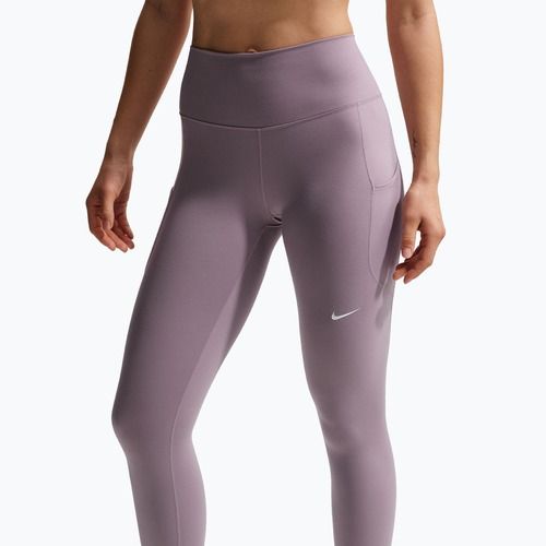 Colanți de antrenament pentru femei Nike One High-Waisted 7/8 light violet ore/white