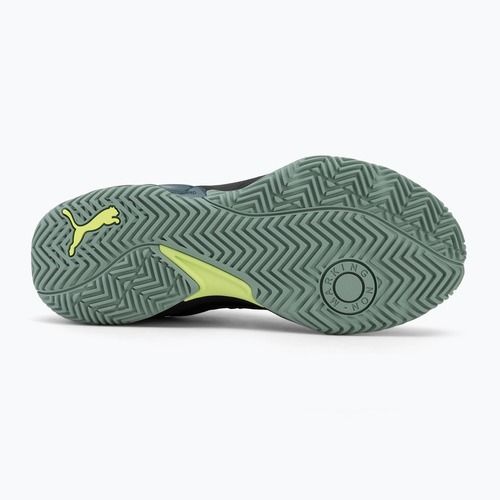 Încălțăminte de handbal pentru bărbați PUMA Solarstrike 4 puma black/green terrain/fizzy light