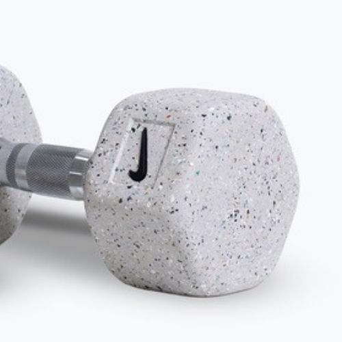 Gantere Nike Strength Grind Hex Dumbbell 2 x 10 kg wolf grey