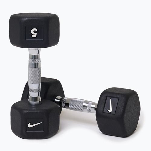 Gantere Nike Strength Hex Dumbbell 2 x 5 kg black/white