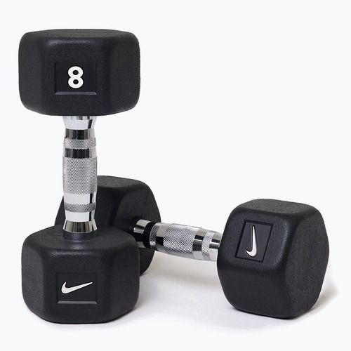 Gantere Nike Strength Hex Dumbbell 2 x 8 kg black/white