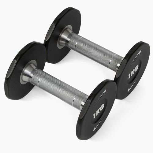 Gantere Nike Strength Pro Urethane Dumbbell 2 x 1 kg black/white