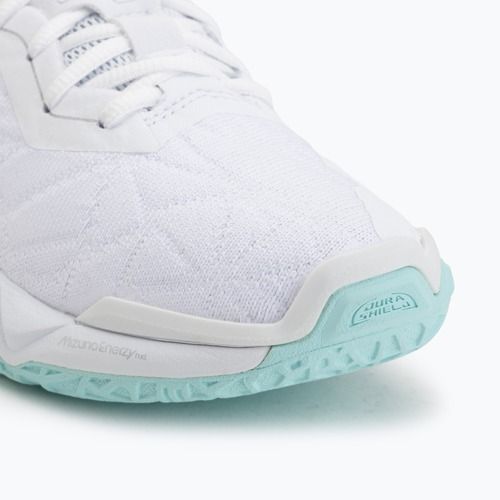 Încălțăminte de handbal pentru femei Mizuno Wave Stealth Neo 2 white/blue tint