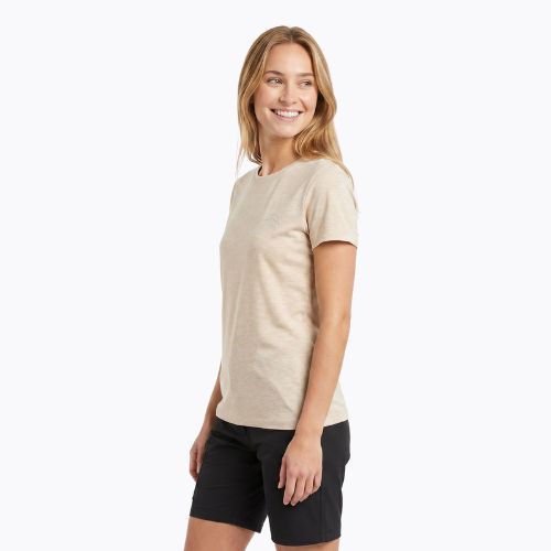 Tricou de drumeție pentru femei KADVA Merivra merino bej