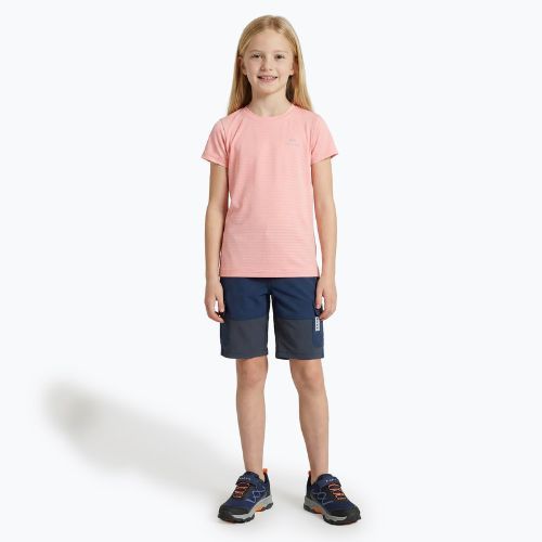 Tricou pentru copii de trekking KADVA TrailCore respirabil roz