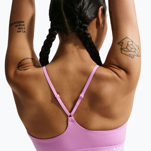 Sutien de antrenament Nike Dri-Fit Indy Light Support light magenta/light magenta/white