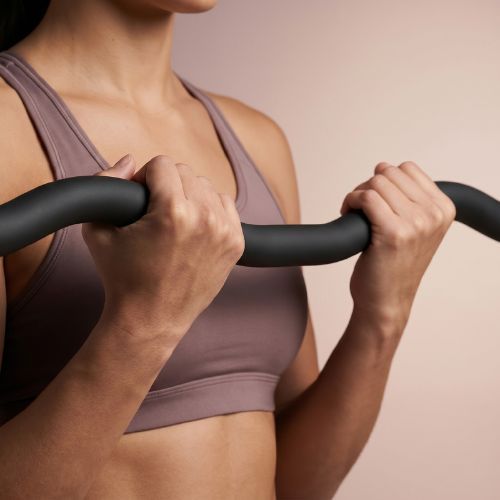 Bară curbată XTREXO SCULPT 110 cm neagră