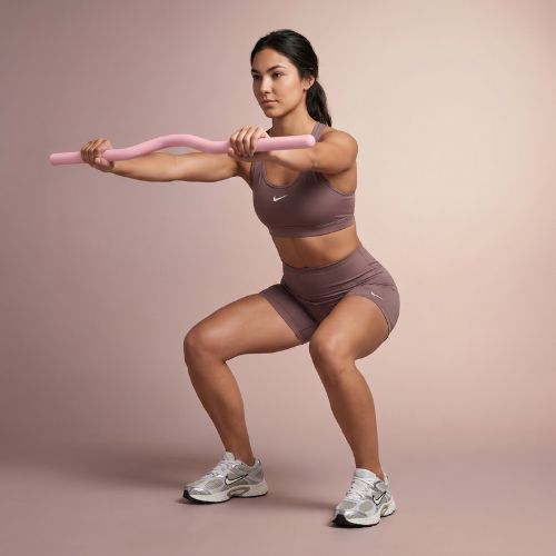 Bară curbată XTREXO SCULPT 90 cm roz