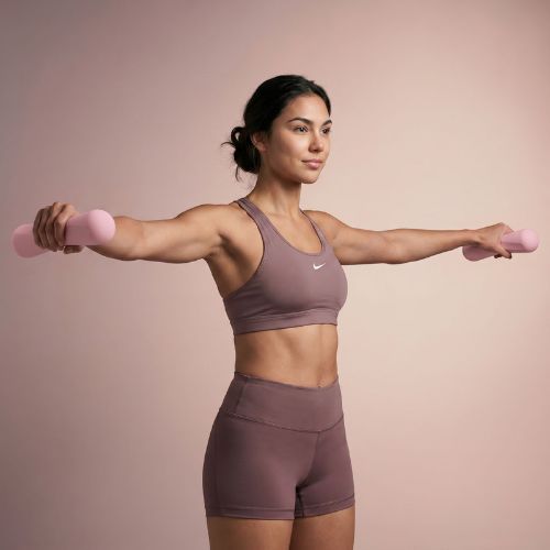 Set de gantere XTREXO SCULPT 2 x 2 kg roz