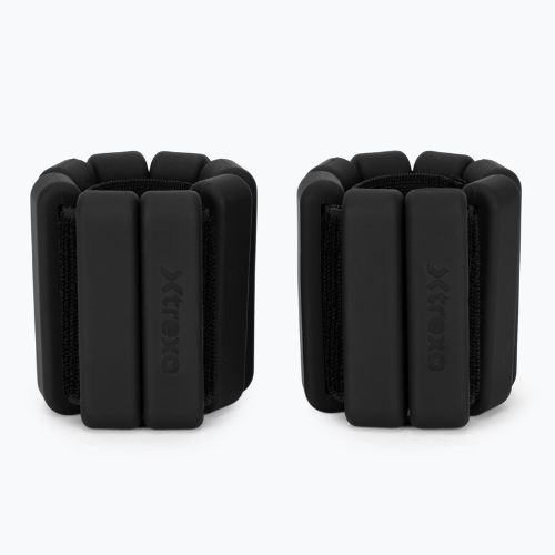 Greutăți pentru glezne și încheieturi XTREXO SCULPT 2 x 1 kg negru