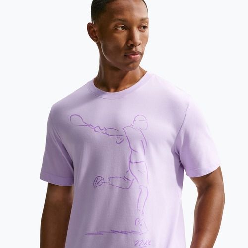Tricou de tenis pentru bărbați Nike Court Dri-Fit violet mist