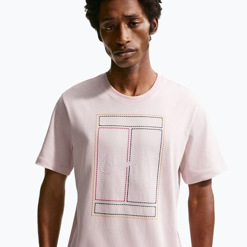 Tricou pentru bărbați Nike Court Heritage silt red