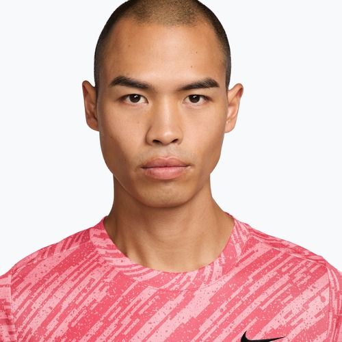 Tricou de tenis pentru bărbați Nike Court Dri-Fit Victory Print pink foam/black