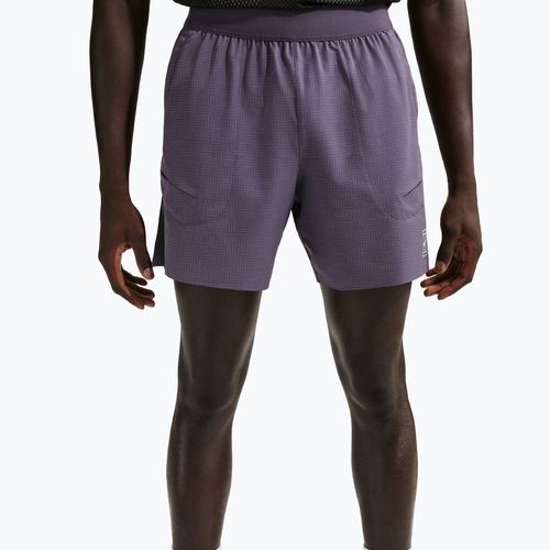 Pantaloni scurți de tenis pentru bărbați Nike Court Advantage Dri-Fit 6" dark raisin/white