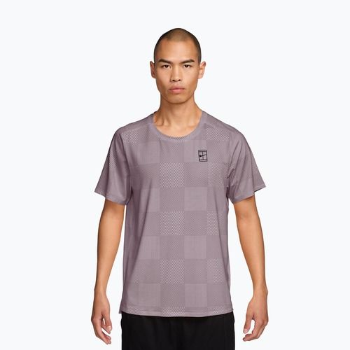 Tricou de tenis pentru bărbați Nike Court Dri-Fit Advantage Print light violet ore/black
