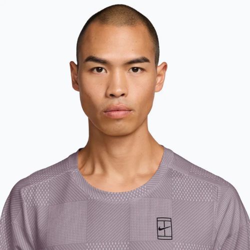Tricou de tenis pentru bărbați Nike Court Dri-Fit Advantage Print light violet ore/black