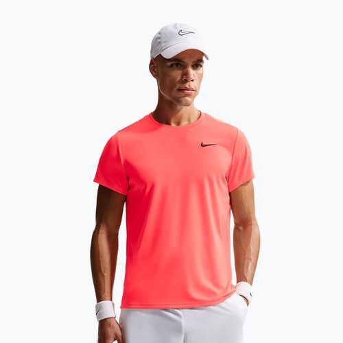 Tricou de tenis pentru bărbați Nike Court Dri-Fit Victory hot lava/black