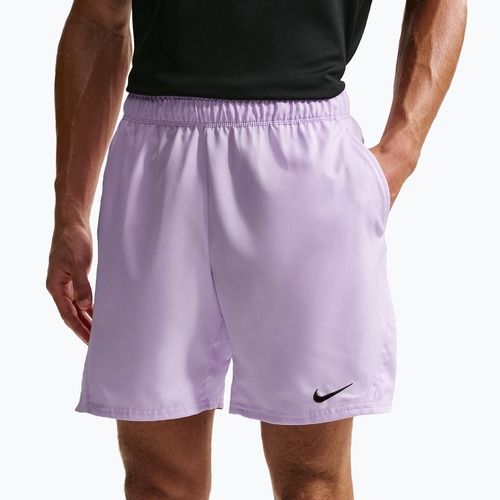 Pantaloni scurți de tenis pentru bărbați Nike Court Dri-Fit Victory 7" violet mist/black
