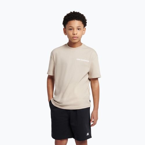 Tricou pentru copii New Balance 574 Shoe Graphic Tee timberwolf