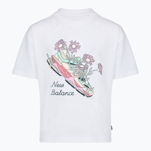Set pentru copii New Balance Floral Shoe Graphic Tee and Legging nb bright white