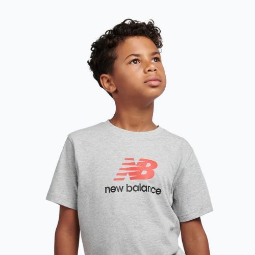 Tricou pentru copii New Balance Jersey Stacked Logo Tee athletic grey heather