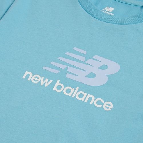 Tricou pentru copii New Balance Jersey Stacked Logo Tee taffy blue