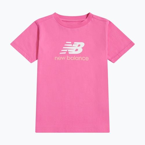 Tricou pentru copii New Balance Jersey Stacked Logo Tee pink satin