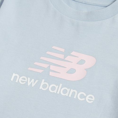 Tricou pentru copii New Balance Jersey Stacked Logo Tee oxford blue