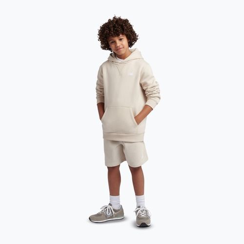 Bluză pentru copii New Balance French Terry Small Logo Hoodie timberwolf