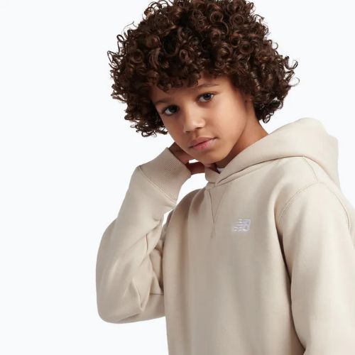 Bluză pentru copii New Balance French Terry Small Logo Hoodie timberwolf