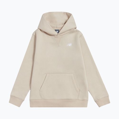 Bluză pentru copii New Balance Brush Back Small Logo Hoodie timberwolf